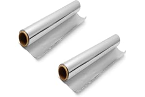 AURSTORE BASA - Rollo de aluminio, rollo de papel de aluminio, 29 cm x 100 metros (lote de 2)