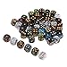 Produktbild B Blesiya 50 Stück Bunte 6 Seiten D6 Würfel Spielwürfel für Brettspiel Tischspiel