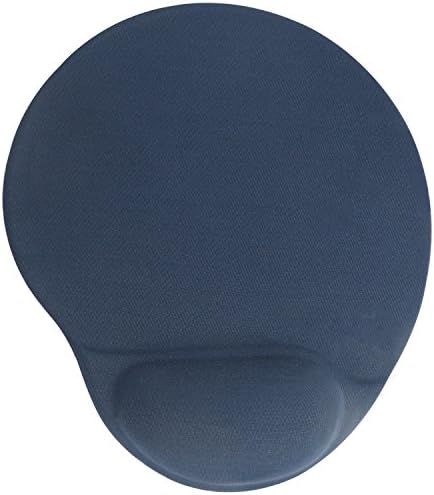 Mouse pad gel-filled wrist rest - Tres Lobos（2017 new design） mouse mat with soft gel-filled wrist rest support, non-slip rubber base, 220x250mm Optimized thin surface, Including two sizes, four color, for PC, Mac, Laptop, Office &amp; Gaming, Comfortable &amp; Lightweight, 24-hour customer support (Dark Blue)