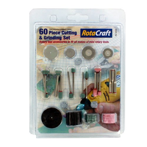 Rotacraft60 Piece Cutting & Grinding Set,Grey