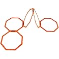 FLICK 2 In 1 Octa Speed Rings – Speed Agility Ladder With Hurdle Capability - Multi-Sport Agility Training Equipment – Football Agility Training Set
