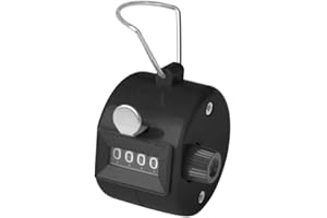 GOGO Compteur Manuel à 4 Chiffres ABS Handheld Tally Counter pour l'école d'entraîneurs d'événements Sportifs