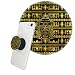 Produktbild hurndaem-Ausziehbarer Sockel und Griff für Handys und Tablets Telefon Ständer-goldene aztekische Inka-Maya-Maske-Schwarz Basis