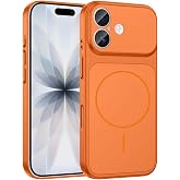 Spia Apple iPhone 17 ile Uyumlu Kılıf Turuncu Sorm Kablosuz Şarj &Ouml;zellikli Kapak (Apple iPhone 17 ile Uyumlu, Turuncu)