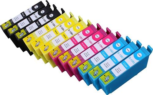 12 Pack Compatible Epson T1285 3 Black, 3 Cyan, 3 Magenta, 3 Yellow for use with Epson Stylus Office BX305F, Stylus Office BX305FW, Stylus Office BX305FW Plus, Stylus S22, Stylus SX125, Stylus SX130, Stylus SX230, Stylus SX235W, Stylus SX420W, Stylus SX425W, Stylus SX430W, Stylus SX435W, Stylus SX438W, Stylus SX440W, Stylus SX445W. Ink Cartridges for inkjet printers. T1281 , T1282 , T1283 , T1284 © Cartridge Net