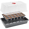 ROOT!T Dry Cell Propagator Kit With Coco Fibre 24 Seedling Plugs Seed Tray Plant Growing Seed Starter Tray