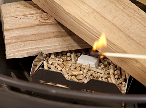 Kamin-Anzündkorb Pelletkorb zum Kaminfeuer machen mit Pellets statt Anzündholz Generation 4.0 - 4