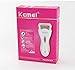 Kemei Km-3018 Lady Shaver Electronic Rechargeable Hair Remover Wet/Dry Cordless Use Razor