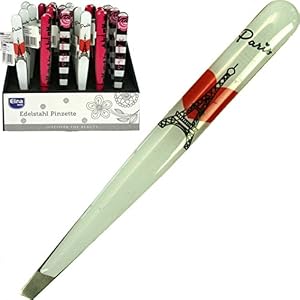 Tweezers Stainless Steel Eyebrow Hair Remover Fore Paris Design