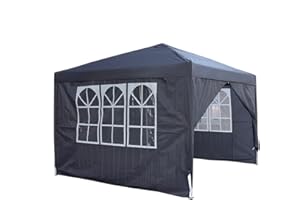 PANANA Pop Up Gazebo, Waterproof Pop Up Gazebo Marquee Garden Awning Party Tent CanopyPop Up Tent Garden Outdoor 2m/ 2.5m/3m