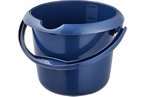 keeeper Seau avec Graduation Intégrée et Poignée Ergonomique, 5 L, Mika Eco Line, Eco Bleu
