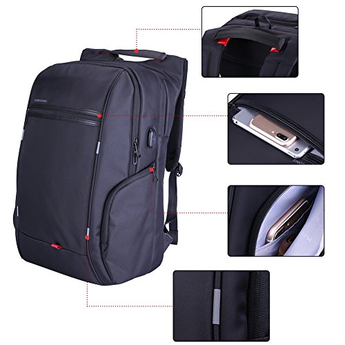 Laptoprucksäcke 15,6-17 Zoll Notebook-Rucksack Computer Rucksack Herren Damen mit 17 zoll Laptopfach - 7