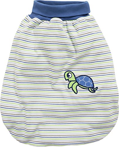 Preisvergleich Produktbild Schnizler Unisex Baby Schlafsack Strampelsack Schildkröte mit elastischem Umschlagbund, Oeko Tex Standard 100, Grün (Grün 29), One size