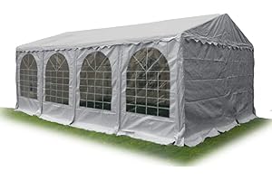 Ambisphere Tenda per Feste Classic Plus 5x8m Gazebo 550g/m² Telo PVC tendone da Giar no Resistente ai Raggi UV & ignifugo Grey con 5 Anni Garanzia