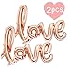 Produktbild AMEHOM Love Luftballons, Rose Gold Partyballon Love Schriftzug Folienballon als Hochzeit Dekoration, Geschenk Oder Liebes-überraschung Zum Valentinstag