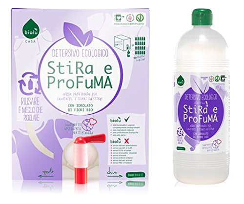 biolù stira y perfume Flores biologici 1lt. con bote Agua Perfumada