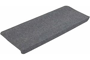 vidaXL Tappetini Autoadesivi per Scale 15 pz 65x24,5x3,5 cm Grigio