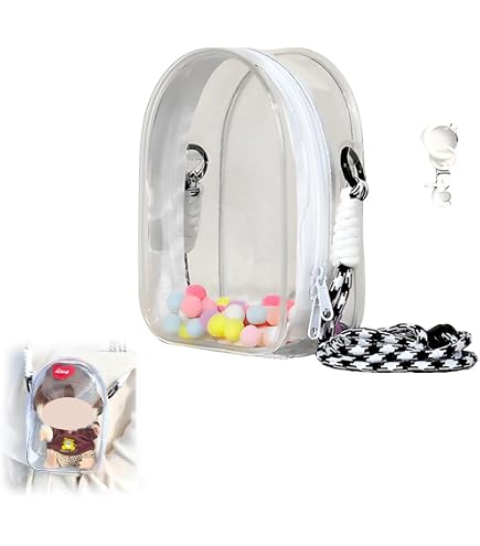 2 Stück Klare PVC-Figurentaschen Für Sammler - Ausstellungstasche Mit Reißverschluss & Aufhänger Für Blindbox-Figuren & Mini-Puppen