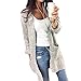 Produktbild Desshok Damen Cardigan Langarm Strickjacke Strickweste Lang Strickmantel Kimono Pullover Outwear Tops Herbstjacke Strickmaterial Sweater Coat