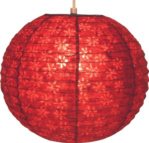 Corona round 30 cm Reispapierlampenschirm / Papierlampenschirme kugelförmig - 3