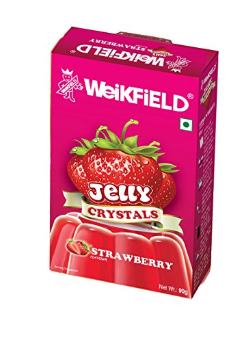 Weikfield Jelly Crystals, Strawberry, 90g RS.40 (11.00% Off) - Amazon