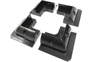 4 Stück ZONADAH Eckhalterungen aus ABS-Kunststoff zur Befestigung von Dachsolarmodulen an Wohnmobilen, Wohnmobilen, Wohnwagen, Booten, Häusern; Hausdächern