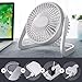 Produktbild Jiqiaoda2 Small Personal USB Desk Fan 5V Mini Portable Super Quiet USB Desk Fan Home Office Electric Table Air Cooler for Home Office Car Outdoor Travel White