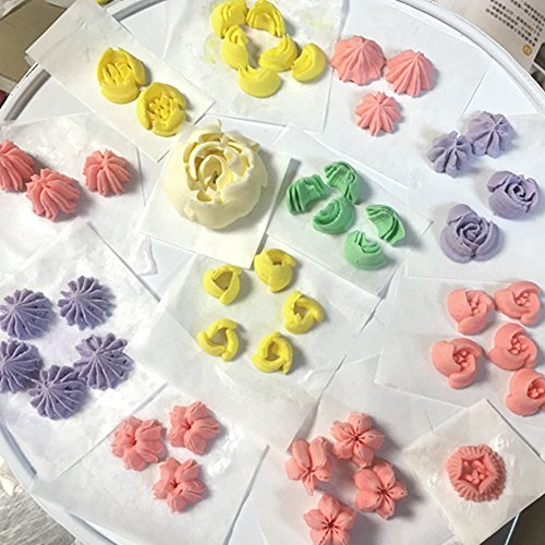 candora® russische Paspelierung Tipps 46pcs 25 Set integrierter Formen Kuchen dekorieren Mund Edelstahl groß Größe Kuchen dekorieren Tools - 8