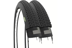 ECOVELO Neumáticos de Goma para Bicicleta de montaña de 26 x 1,95 (50-559) 2, Unisex niños, Negro, MTB tassellati 26"