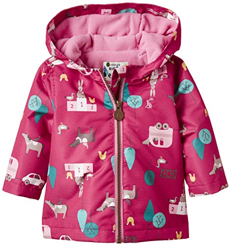 Joules Baby-Girls Meriweather Raincoat, Pink Gymkhana, 3-6 Months