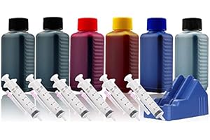 CENADO 600ml Nachfülltinte Druckertinte Refillset für CANON PGI-525/CLI-526 inkl. Grau inkl. Resetter (für CANON PIXMA MG6150 MG6250 MG8140 MG8150 MG8240 MG8250)