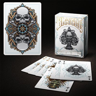 Book's Cover ofBicycle Steampunk Deck White by Gamblers Warehouse Trick