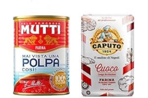 Testpaket 10x Caputo Cuoco 1kg Mehl - 12x Mutti Polpa Pomodoro Tomatenpulpe 400g
