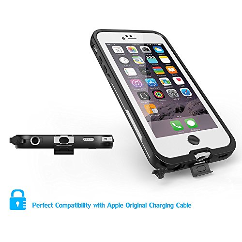 Funda Impermeable Para M  vil iPhone 6 6s 4 7 inch  Easylife Carcasa Anti-agua a Prueba de Agua Golpes Polvo Funda Protectora de Cubierta Waterproof Case for Apple iPhone 6s 6  blanco 