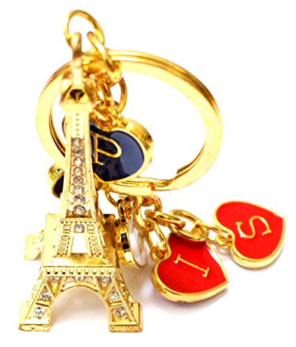 AKER Puerta Llave Tour Eiffel Strasse Metal Carta Paris 5 x 2,5 cm Regalo Recuerdo
