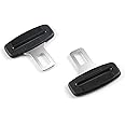ECVV 2 Pack Car Seat Belt Clip, Universal Seat Belt Buckle Auto Metal Seat Belts Clip