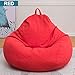 Produktbild DMGF Sitzsack, Ultra weicher Sofasack, Styropor-Partikelfüllung, kreative Balkon-Liege, für alle Menschen,Red,Medium