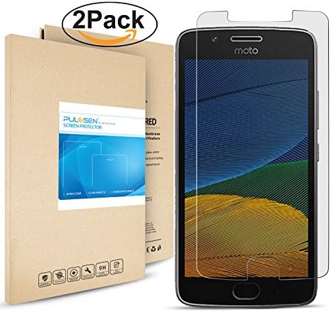 Moto G5 Screen Protector, PULESEN® [2-Pack] Lenovo Moto G5 Tempered Glass Screen Protector, Premium 2.5D Ultra Clear/Bubble Free Glass Screen Protector for Lenovo Moto G5 [Lifetime Warranty]