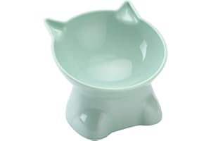 Murman Ciotole per gatti sollevate per gatti ciotola per gatti sollevata ciotola per gatti inclinabile a 15 gradi, ciotola per alimenti per gatti, ciotola per gatti rialzata, ciotola per gatti