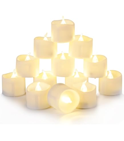 Zevanor Candele LED remote impermeabili senza fiamma da 10 cm x 35 cm