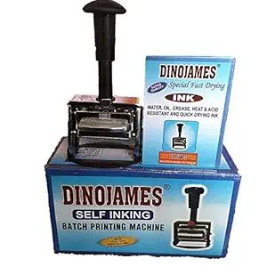 Dinojames Batch Printing Machine/Mini Printer -Letter Size, 2.5mm (4 Lines) Grooved