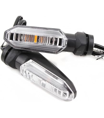 Pair Turn Signal Indicator Lamps For Honda MSX 125 Grom (2014-2024) & CMX 300/500 Rebel (2017-2019) - 12V 21W, ABS Plastic