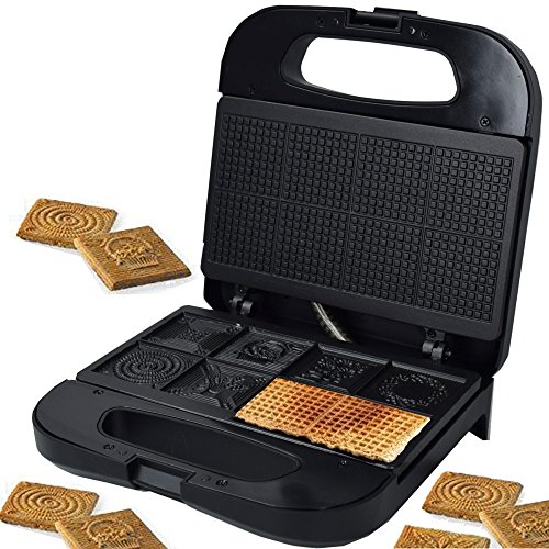 Syntrox Germany ZWE-800 Zimtwaffelautomat Zimtwaffeleisen zum Backen von 8 leckeren Zimtwaffeln - 9
