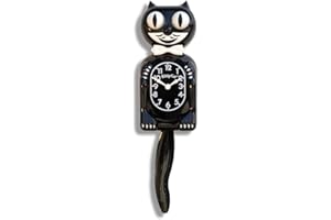 KIT CAT KLOCK Classic Black Kitty-Cat - Fatto Kit-Cat Klockâ® By Kit-Cat