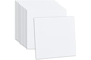 Fantasnight Tile Stickers 15x15cm 24Pcs White, Marble Self Adhesive Wall Tiles, Sticky Back Plastic Tiles Vinyl Waterproof, Peel and Stick on for Kitchen Bathroom Backsplash