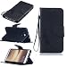 Produktbild Huawei Mate 8 Hülle, SpiritSun Ledertasche Schutzhülle für Huawei Mate 8 Folio PU Leder Tasche Case Cover Bookstyle mit Standfunktion und Kredit Kartenfächer (Feder und Vögel, Schwarz)