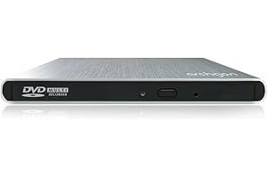 Archgon Style Esterno DVD Lettore Player/Masterizzatore Burner per PC USB 3.0 USB-C, M-Disc, cassetto di caricamento, Alluminio Argento