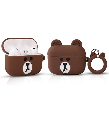 Custodia AirPods Pro 3 2025 GIOPUEY – Silicone TPU Con Motivo Gatto Viola, Protettiva Antiurto Con Gancio Portachiavi