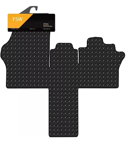 GGCCM Tailored Black Rubber & Nylon Boot Liner For VW ID Buzz Cargo 2022+ – Heavy Duty Rear Mat