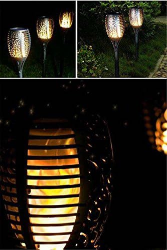 New solar flame torch torch outdoor waterproof garden lights 96 LED landscape lawn lamp（2 Pack）